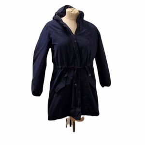 Ellos Blue Parka Hood Size 10